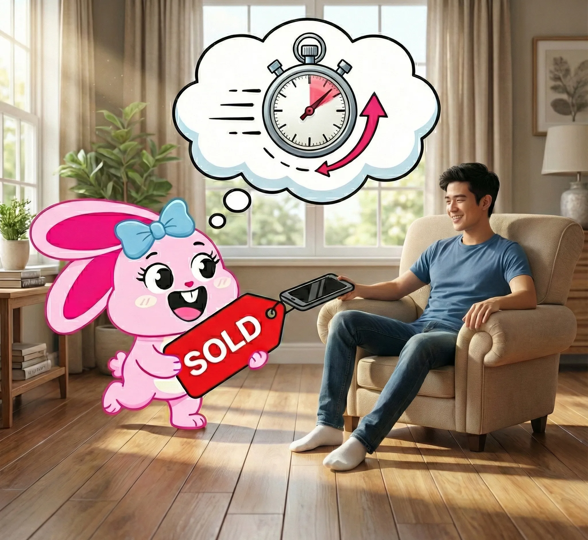 ขายโทรศัพท์มือสองง่ายๆ กับ Bunny Phone ไม่ต้องเสียเวลาโพสต์ขายเอง ไม่ต้องตอบคำถามเยอะ